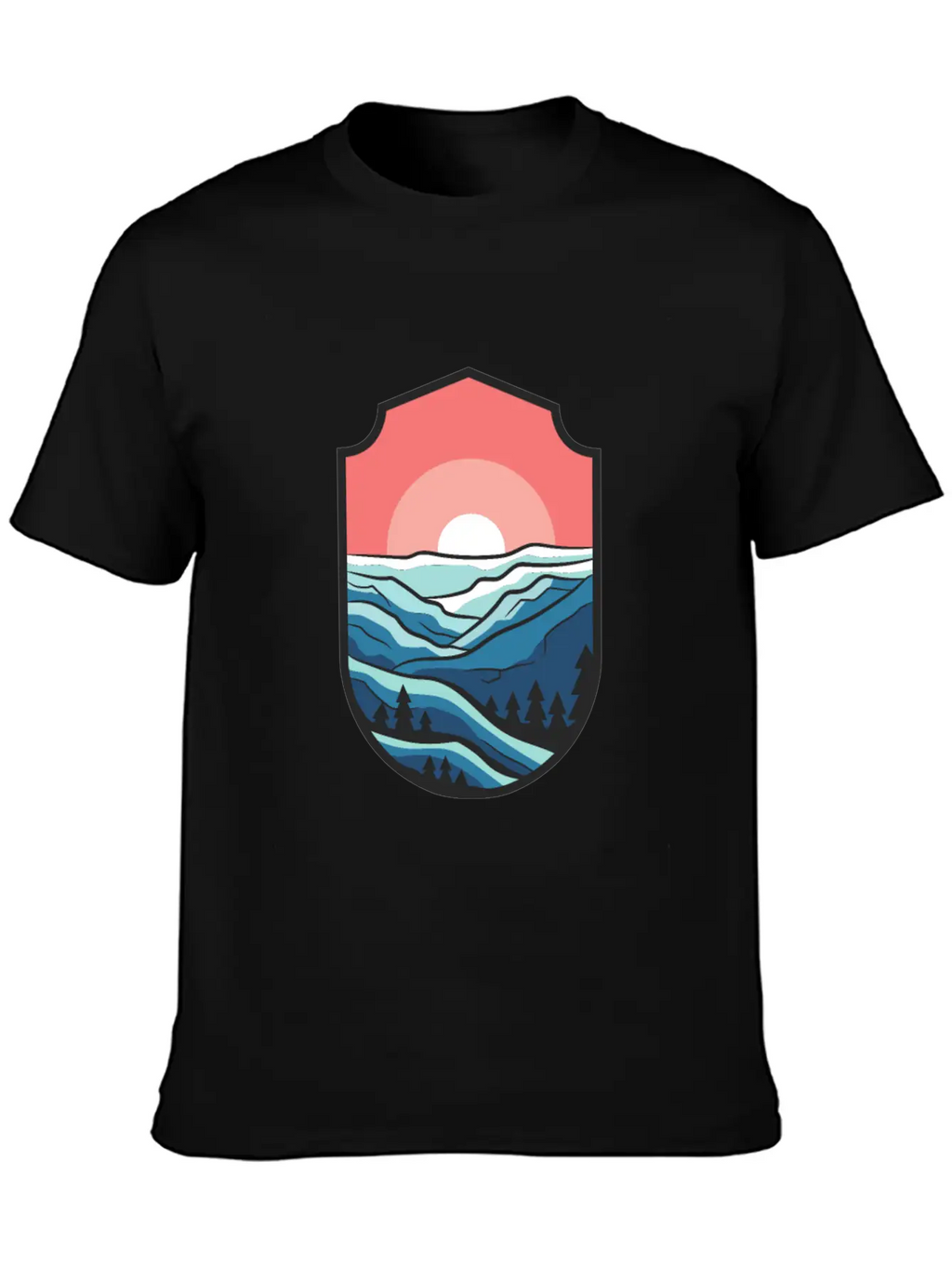 Travel Sunrise Valley Breathable Graphic T-Shirt – Perfect For Casual Days