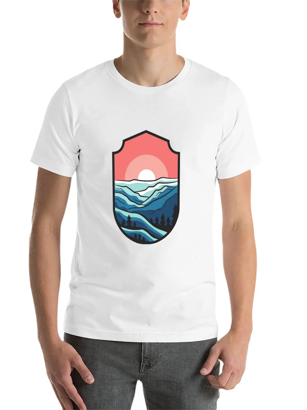 Travel Sunrise Valley Breathable Graphic T-Shirt – Perfect For Casual Days