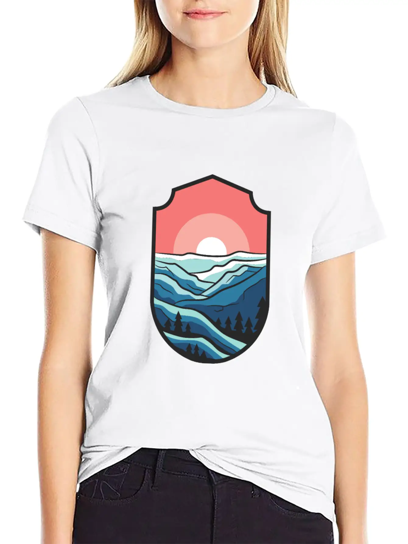 Travel Sunrise Valley Breathable Graphic T-Shirt – Perfect For Casual Days