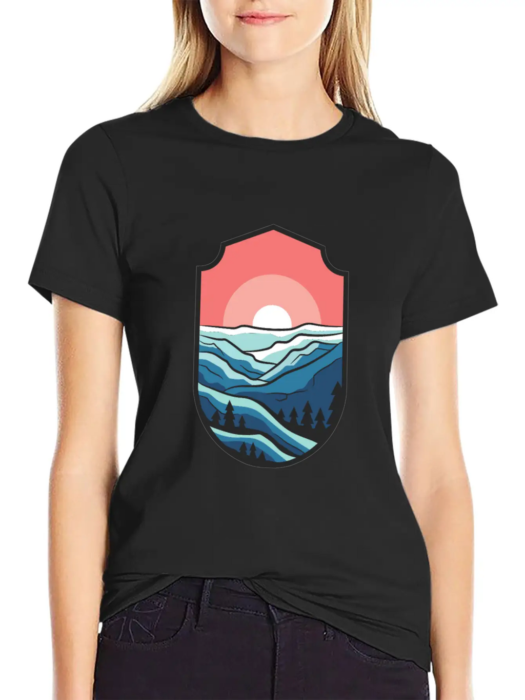 Travel Sunrise Valley Breathable Graphic T-Shirt – Perfect For Casual Days