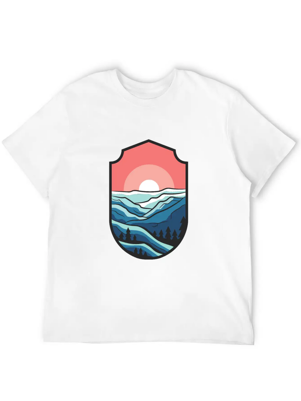 Travel Sunrise Valley Breathable Graphic T-Shirt – Perfect For Casual Days