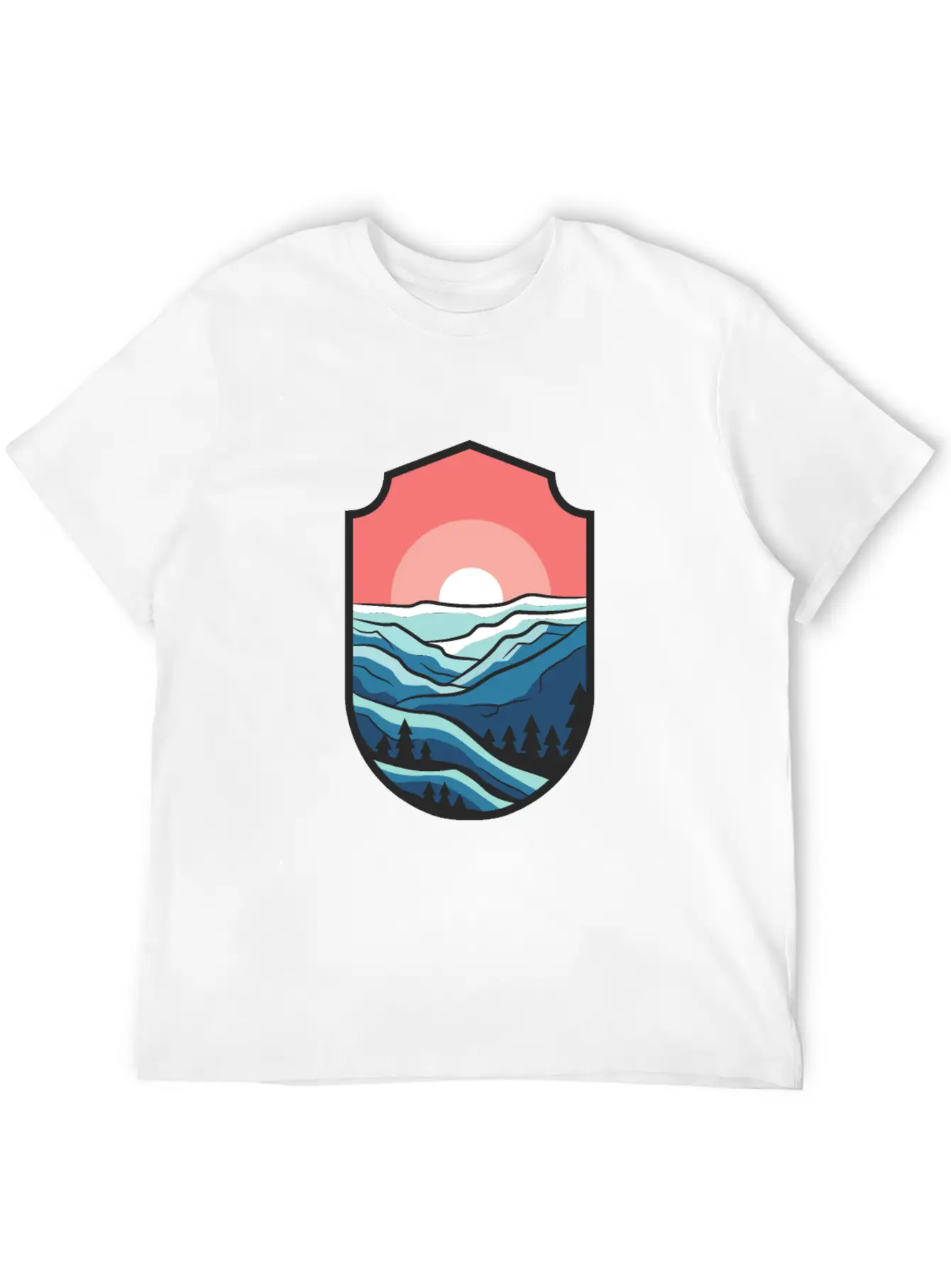 Travel Sunrise Valley Breathable Graphic T-Shirt – Perfect For Casual Days