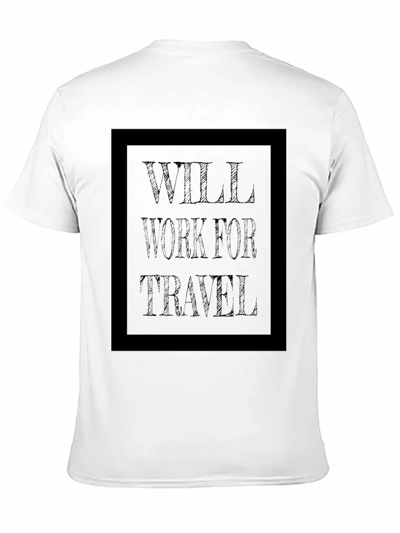 Travel - Will Work For Travel Basic Graphic T-Shirt – Daily Comfort In Soft Cotton