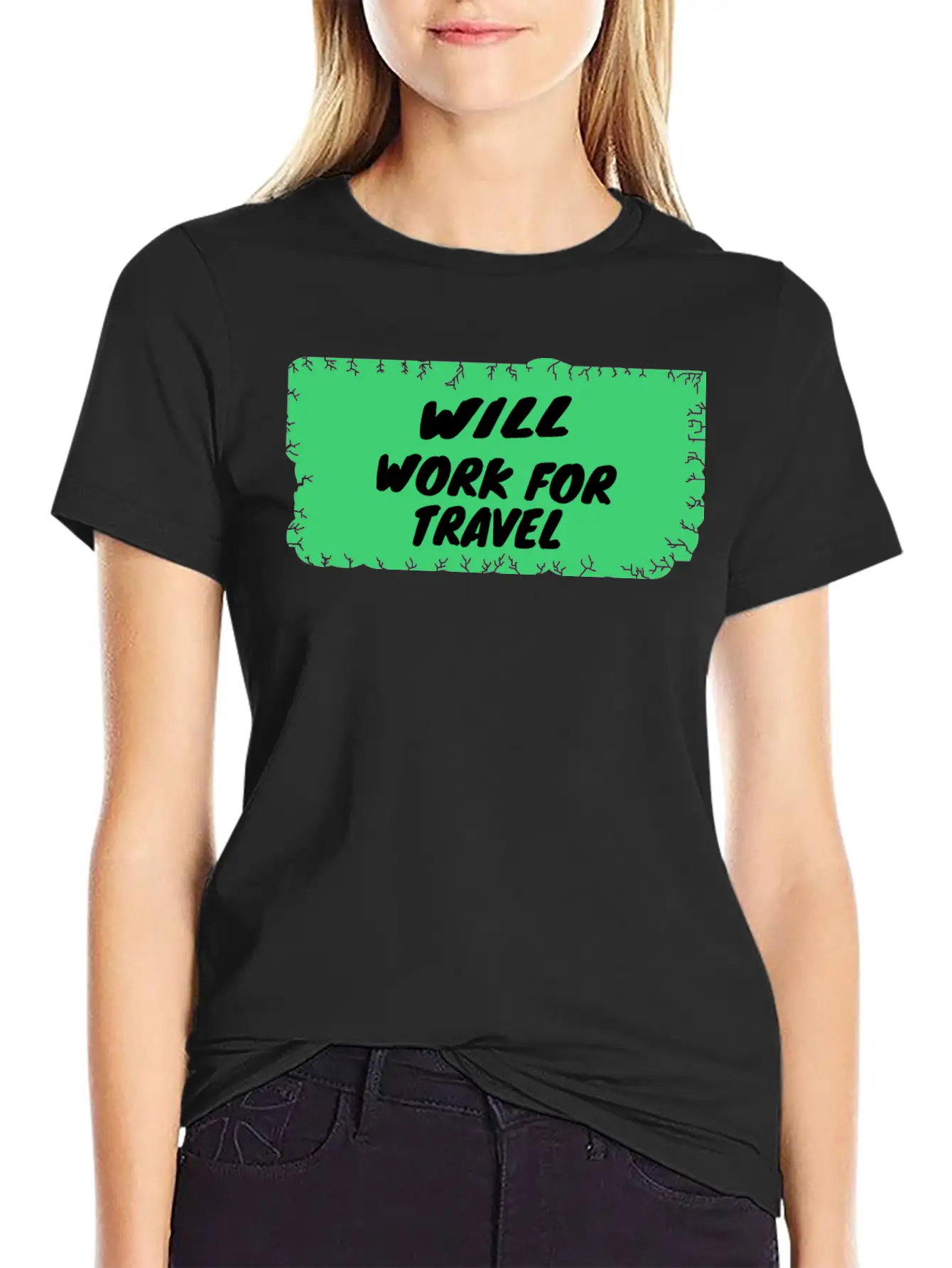Travel - Will Work For Travel Unisex Casual T-Shirt – Clean Design For Daily Comfort