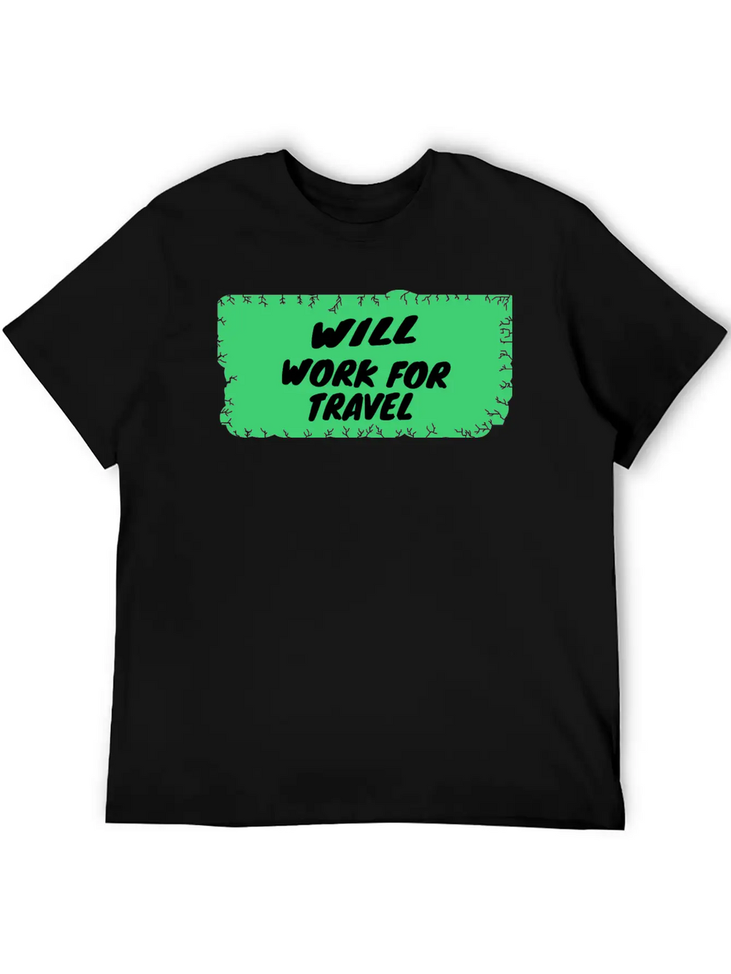Travel - Will Work For Travel Unisex Casual T-Shirt – Clean Design For Daily Comfort