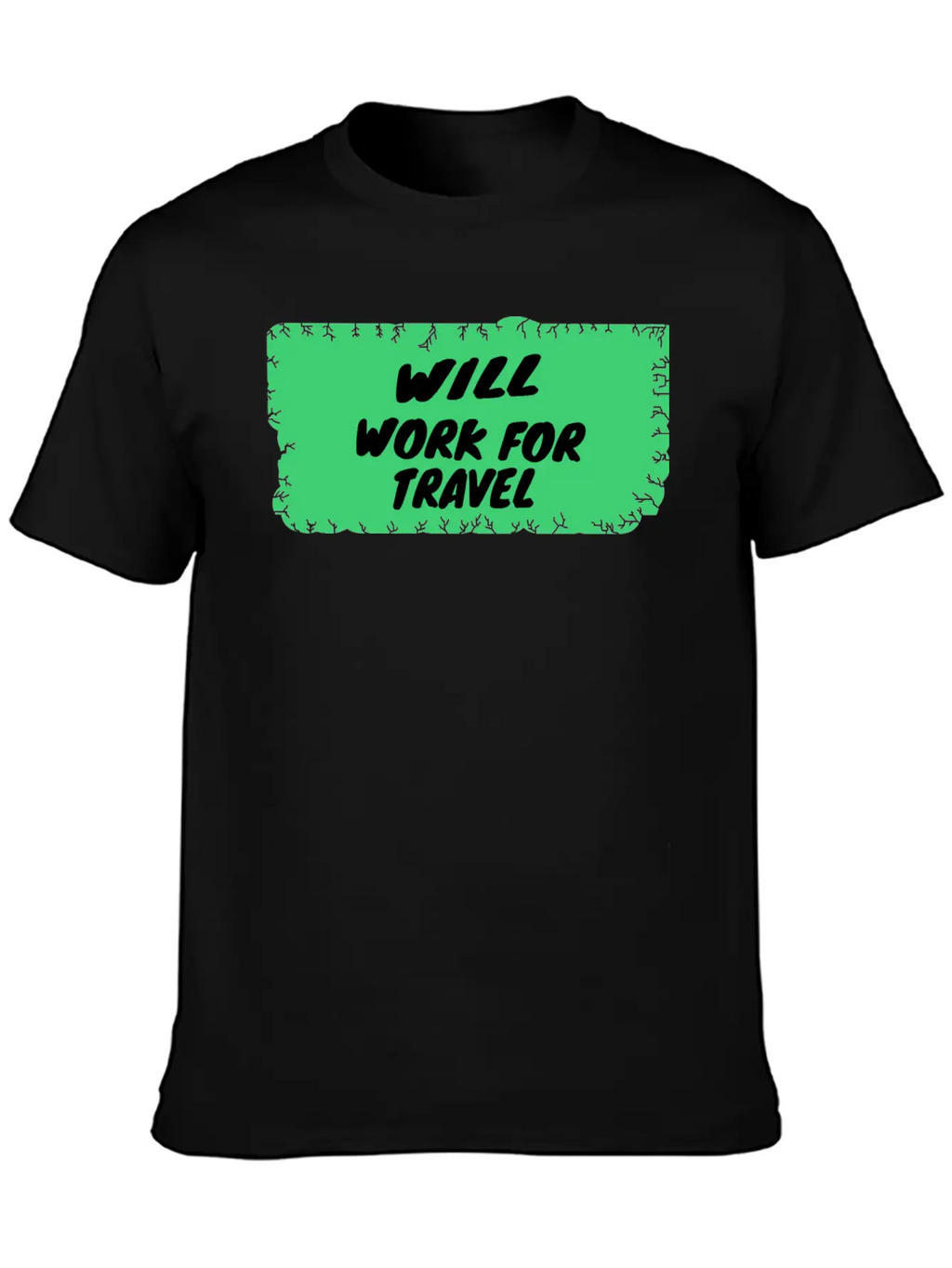 Travel - Will Work For Travel Unisex Casual T-Shirt – Clean Design For Daily Comfort