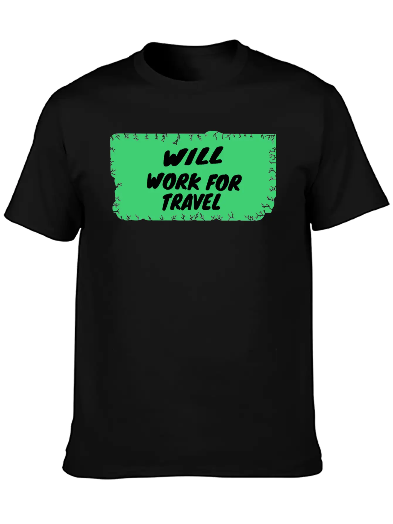 Travel - Will Work For Travel Unisex Casual T-Shirt – Clean Design For Daily Comfort
