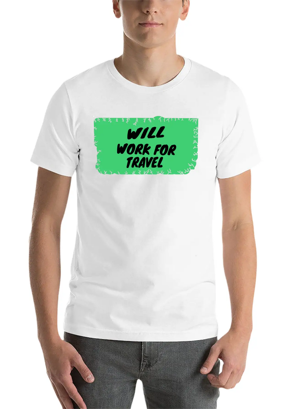 Travel - Will Work For Travel Unisex Casual T-Shirt – Clean Design For Daily Comfort