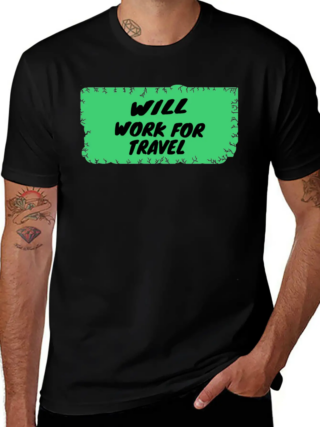 Travel - Will Work For Travel Unisex Casual T-Shirt – Clean Design For Daily Comfort