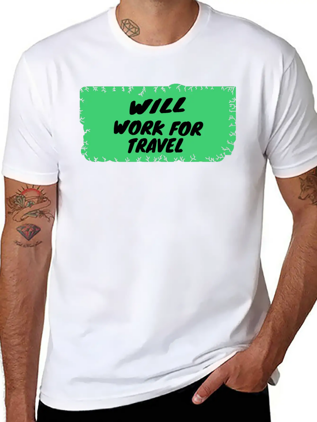 Travel - Will Work For Travel Unisex Casual T-Shirt – Clean Design For Daily Comfort