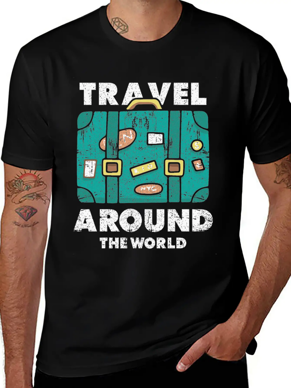 Travel World Traveler Essential Cotton Tee For Daily Outfits – Unisex Style