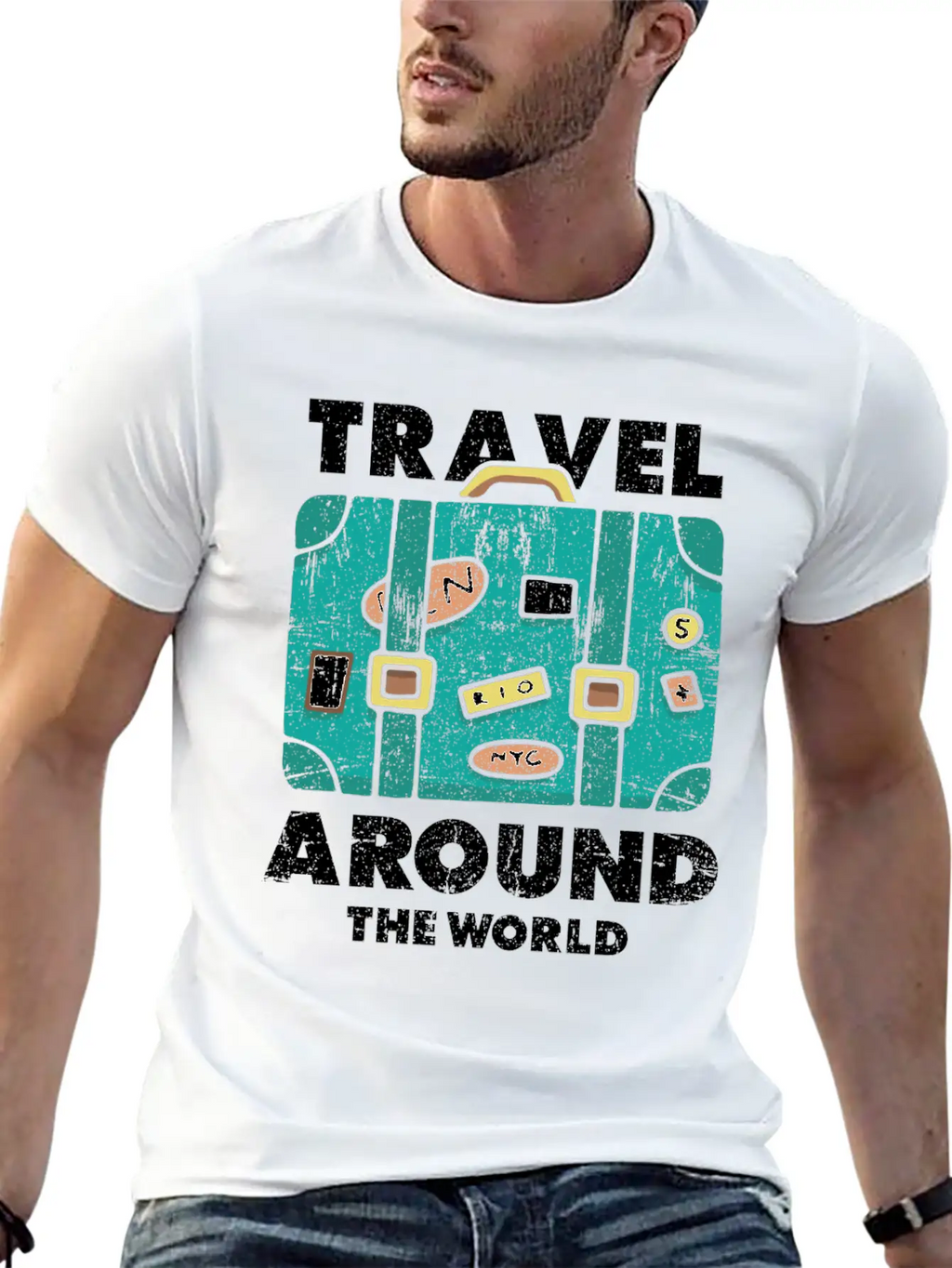 Travel World Traveler Essential Cotton Tee For Daily Outfits – Unisex Style