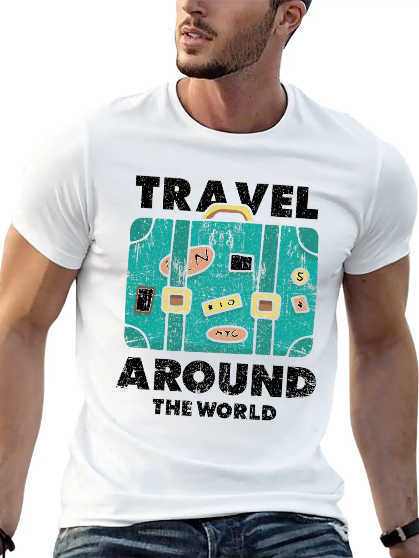 Travel World Traveler Essential Cotton Tee For Daily Outfits – Unisex Style