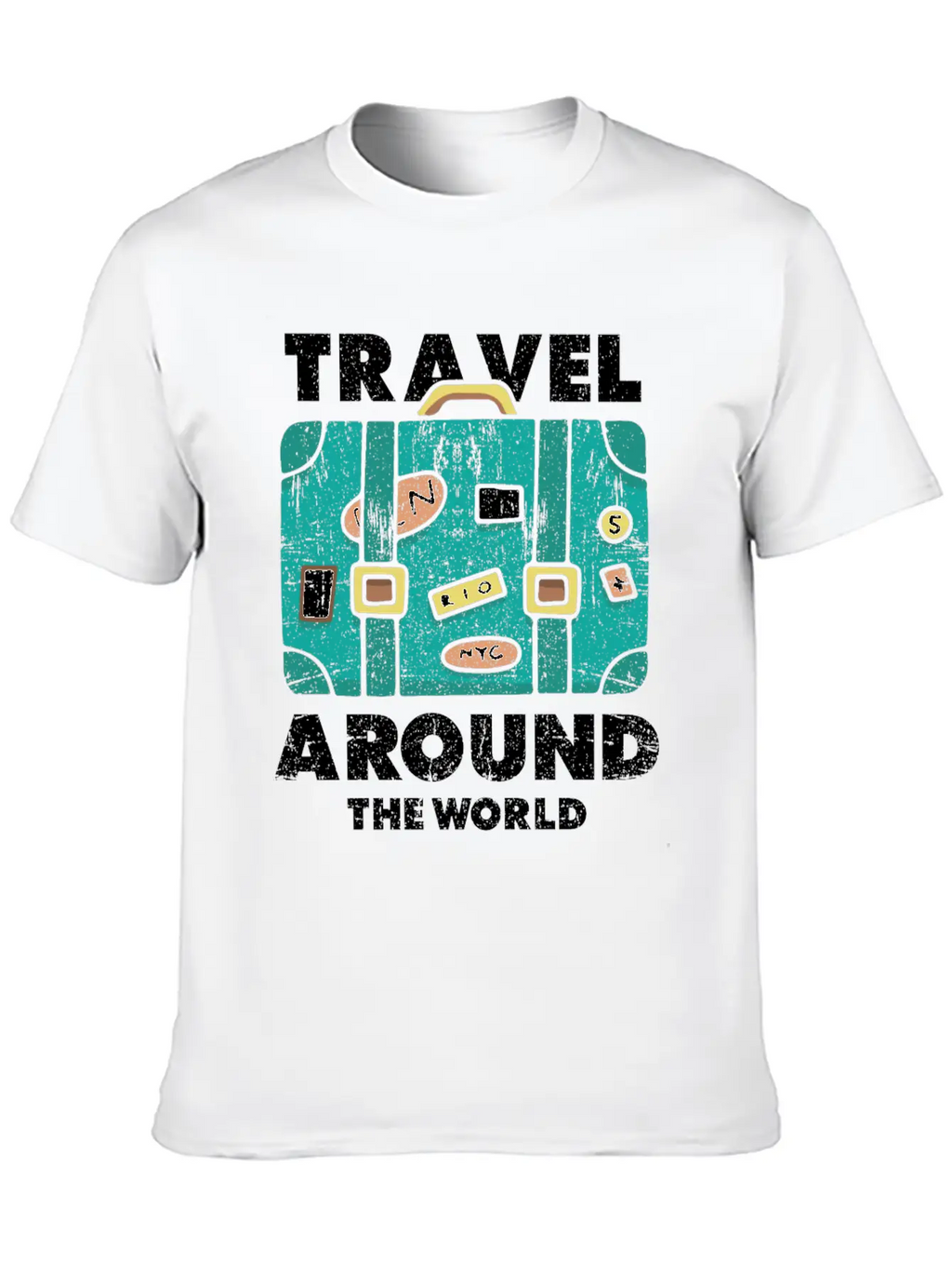 Travel World Traveler Essential Cotton Tee For Daily Outfits – Unisex Style