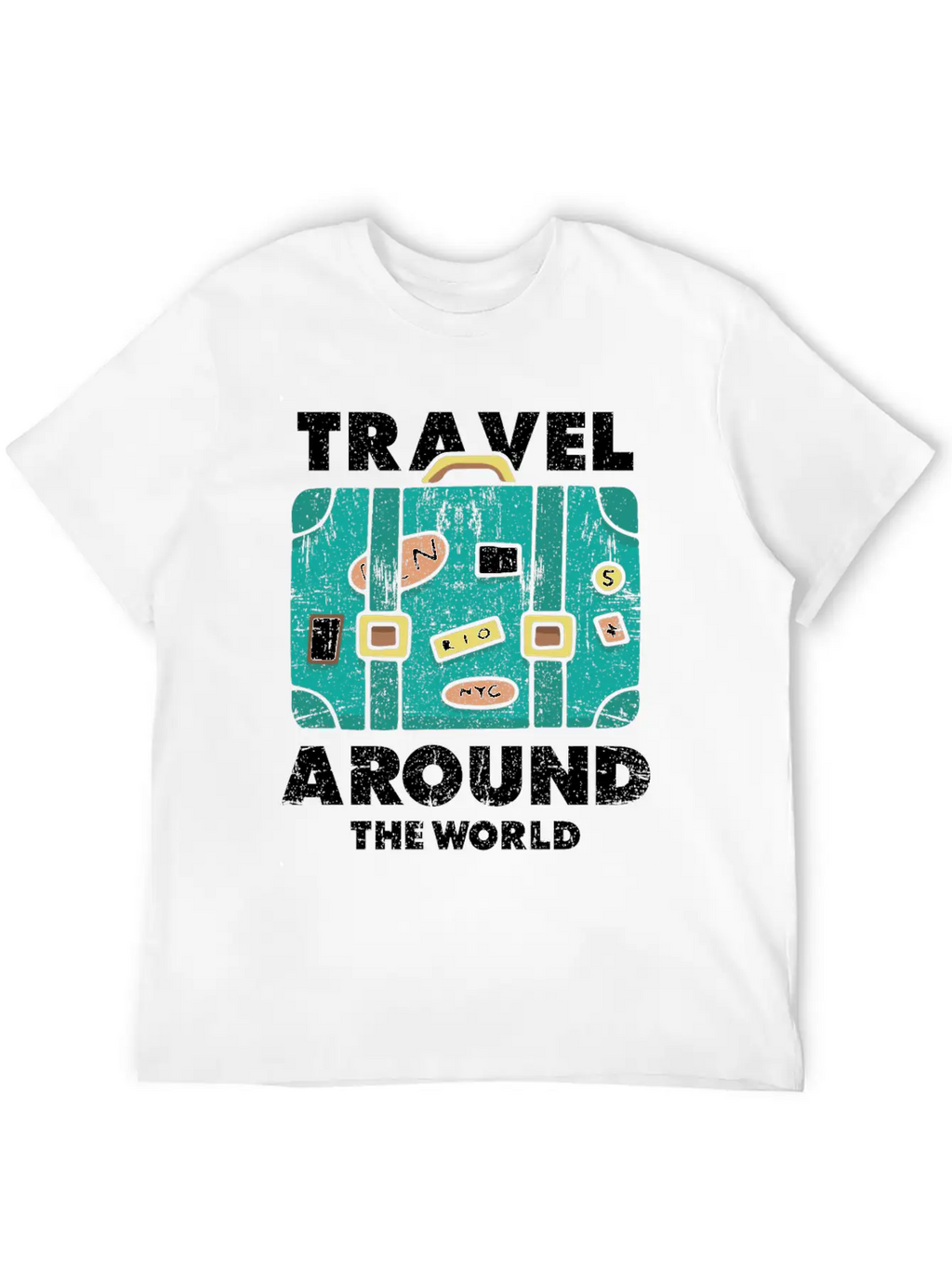 Travel World Traveler Essential Cotton Tee For Daily Outfits – Unisex Style