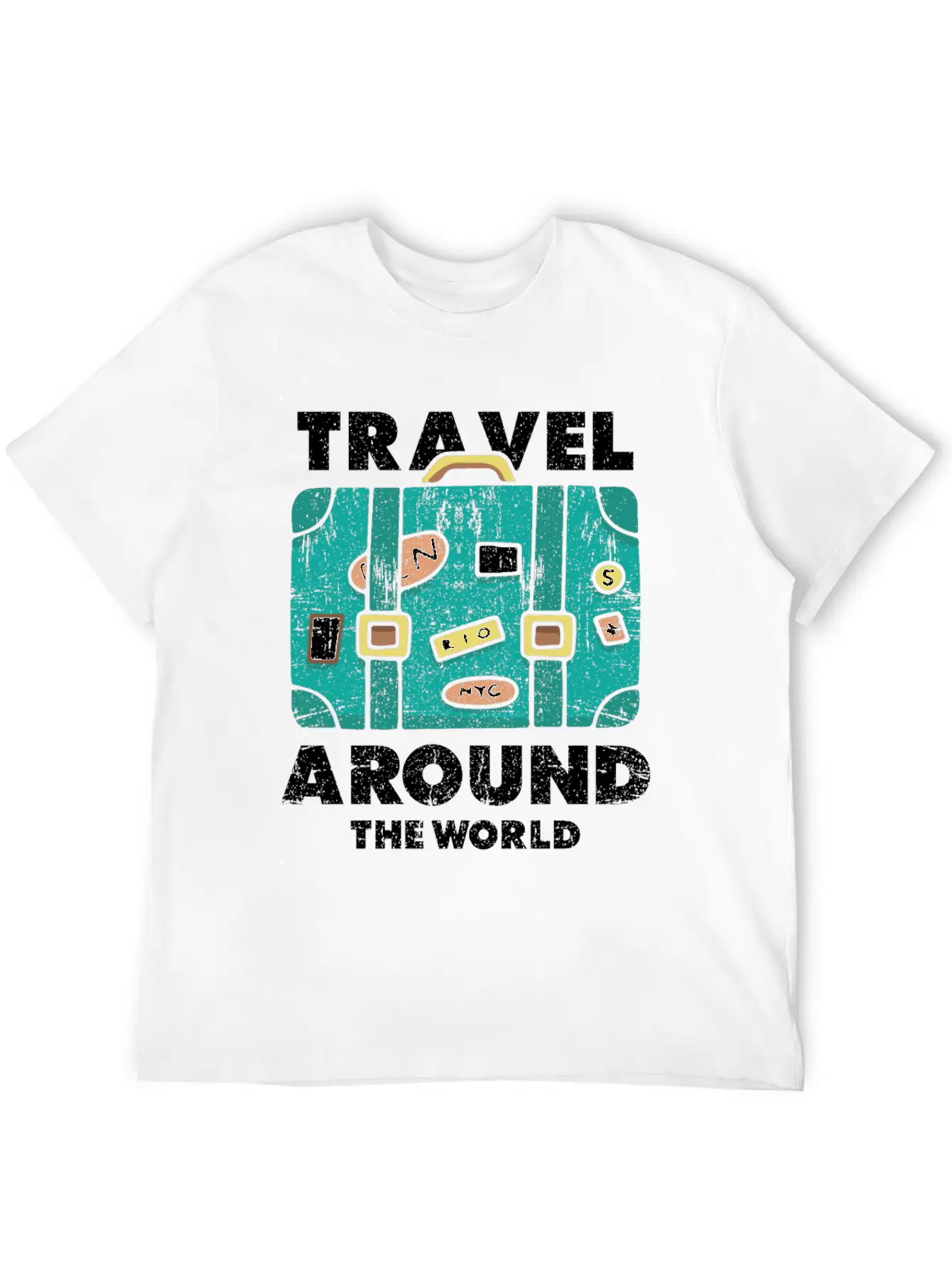 Travel World Traveler Essential Cotton Tee For Daily Outfits – Unisex Style