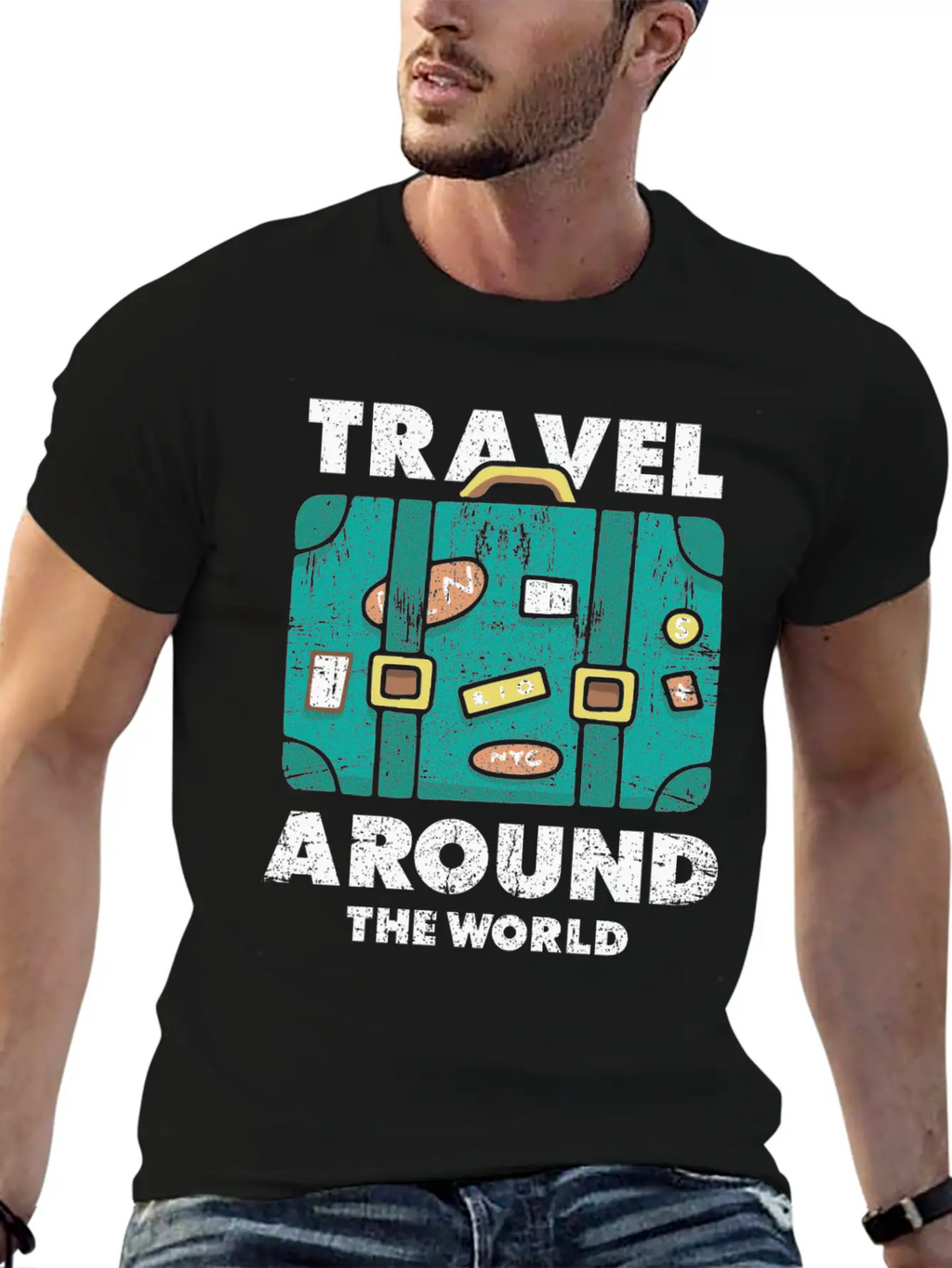 Travel World Traveler Essential Cotton Tee For Daily Outfits – Unisex Style