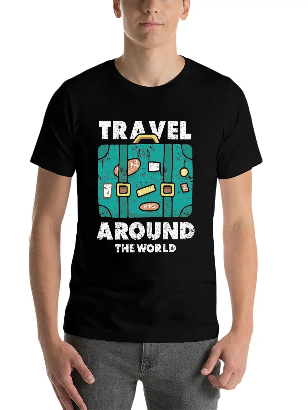 Travel World Traveler Essential Cotton Tee For Daily Outfits – Unisex Style