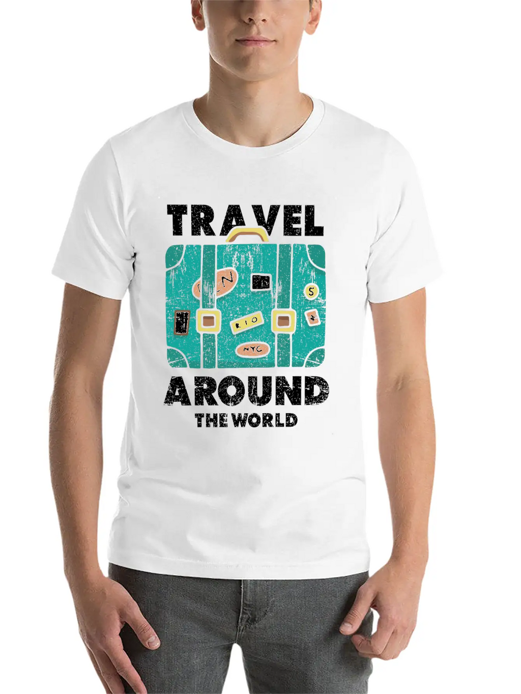Travel World Traveler Essential Cotton Tee For Daily Outfits – Unisex Style