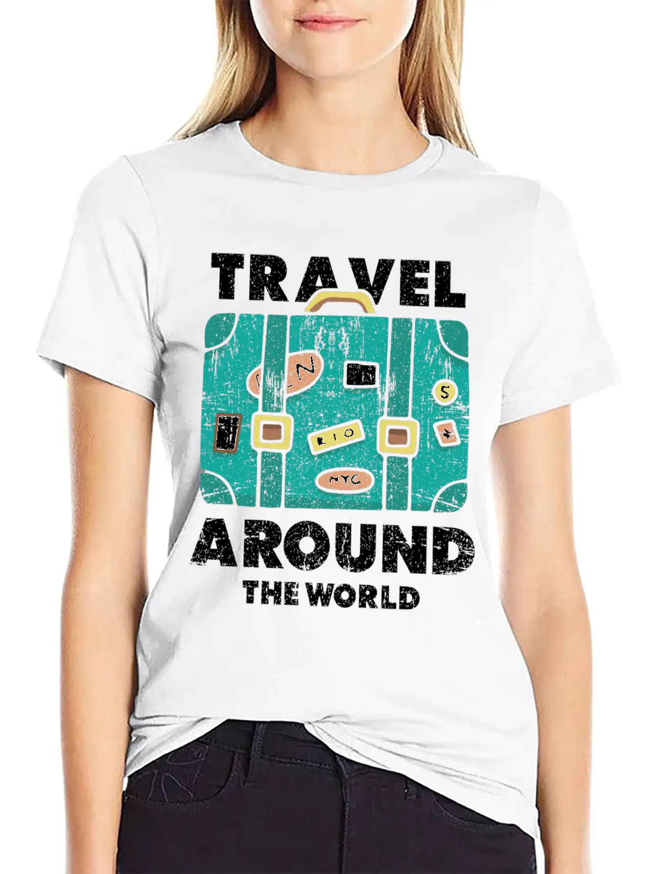 Travel World Traveler Essential Cotton Tee For Daily Outfits – Unisex Style