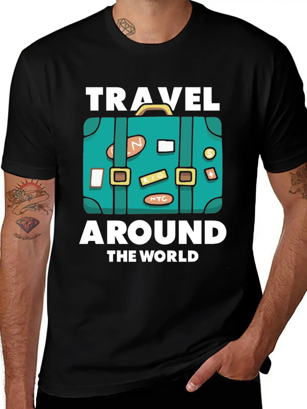 Travel World Traveler Explorer Stylish Everyday T-Shirt – Unisex Basic Cotton Tee