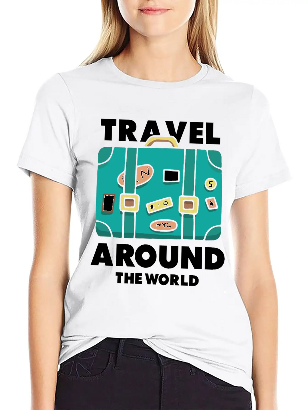Travel World Traveler Explorer Stylish Everyday T-Shirt – Unisex Basic Cotton Tee