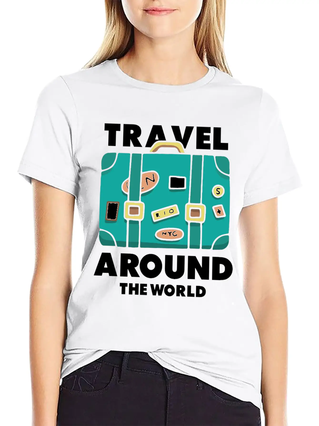 Travel World Traveler Explorer Stylish Everyday T-Shirt – Unisex Basic Cotton Tee