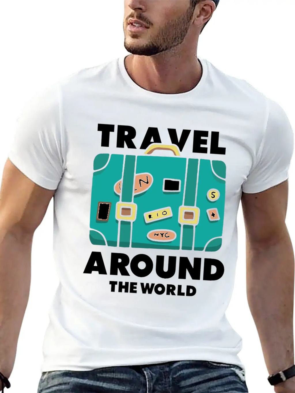 Travel World Traveler Explorer Stylish Everyday T-Shirt – Unisex Basic Cotton Tee