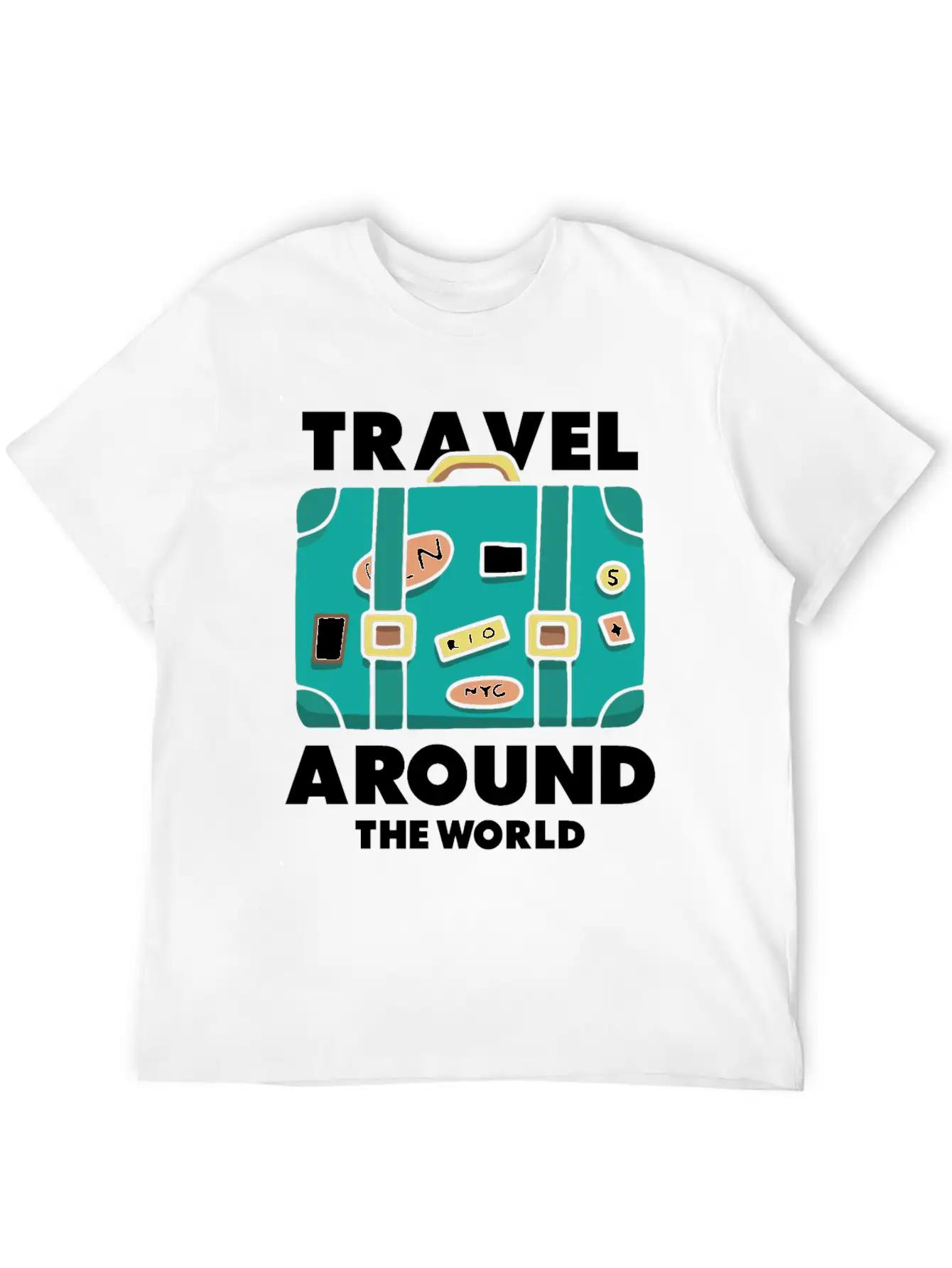 Travel World Traveler Explorer Stylish Everyday T-Shirt – Unisex Basic Cotton Tee