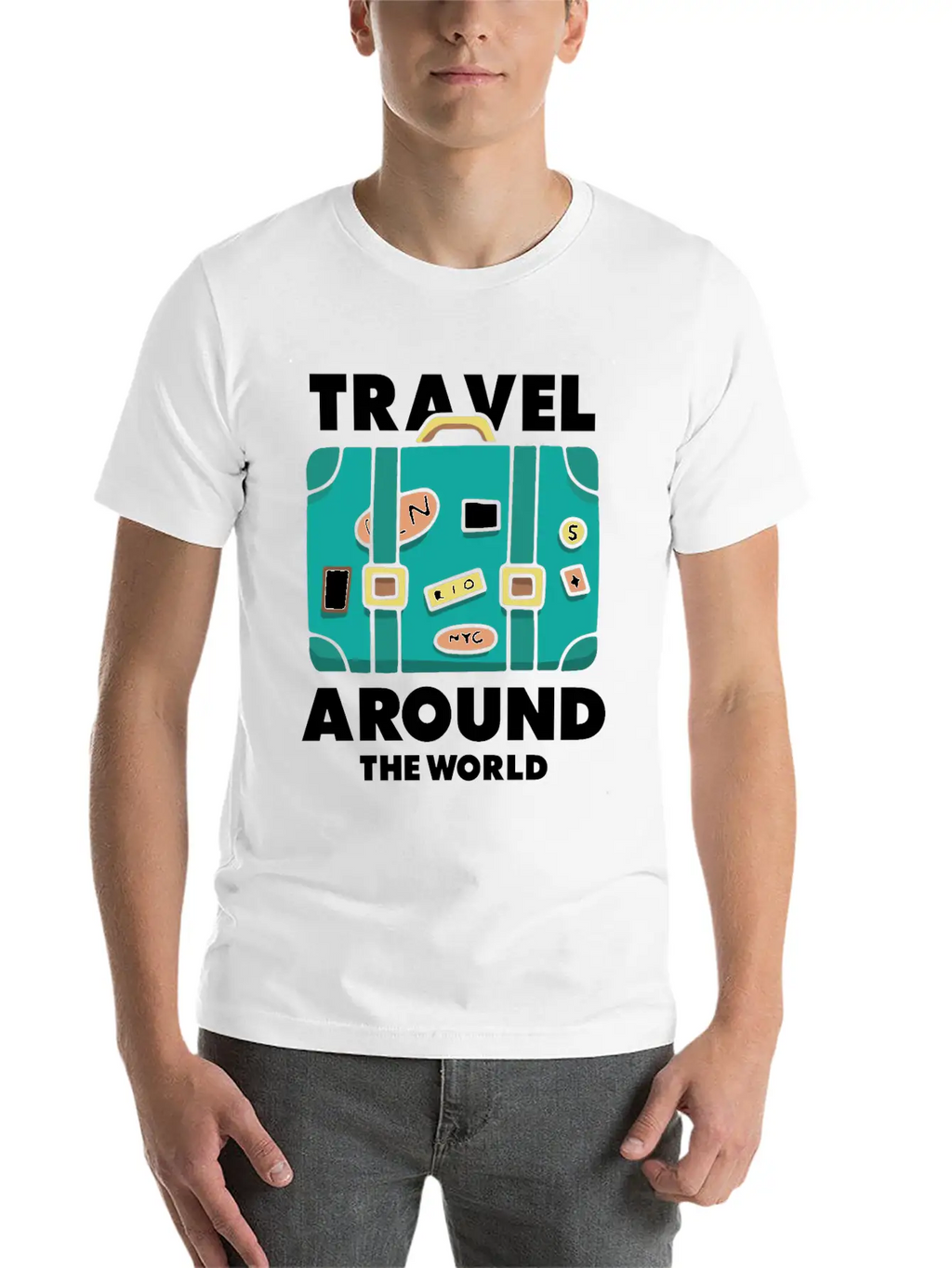 Travel World Traveler Explorer Stylish Everyday T-Shirt – Unisex Basic Cotton Tee