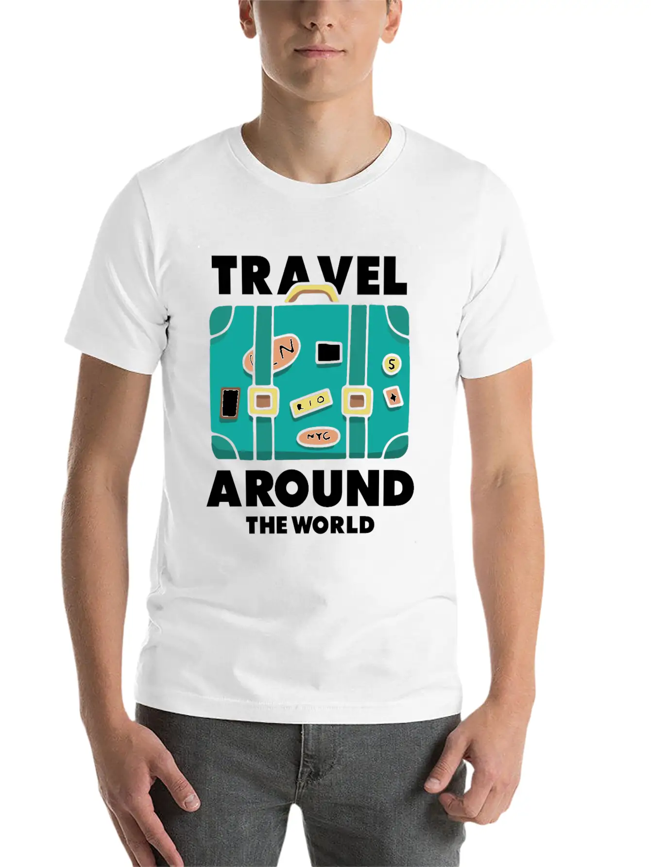 Travel World Traveler Explorer Stylish Everyday T-Shirt – Unisex Basic Cotton Tee