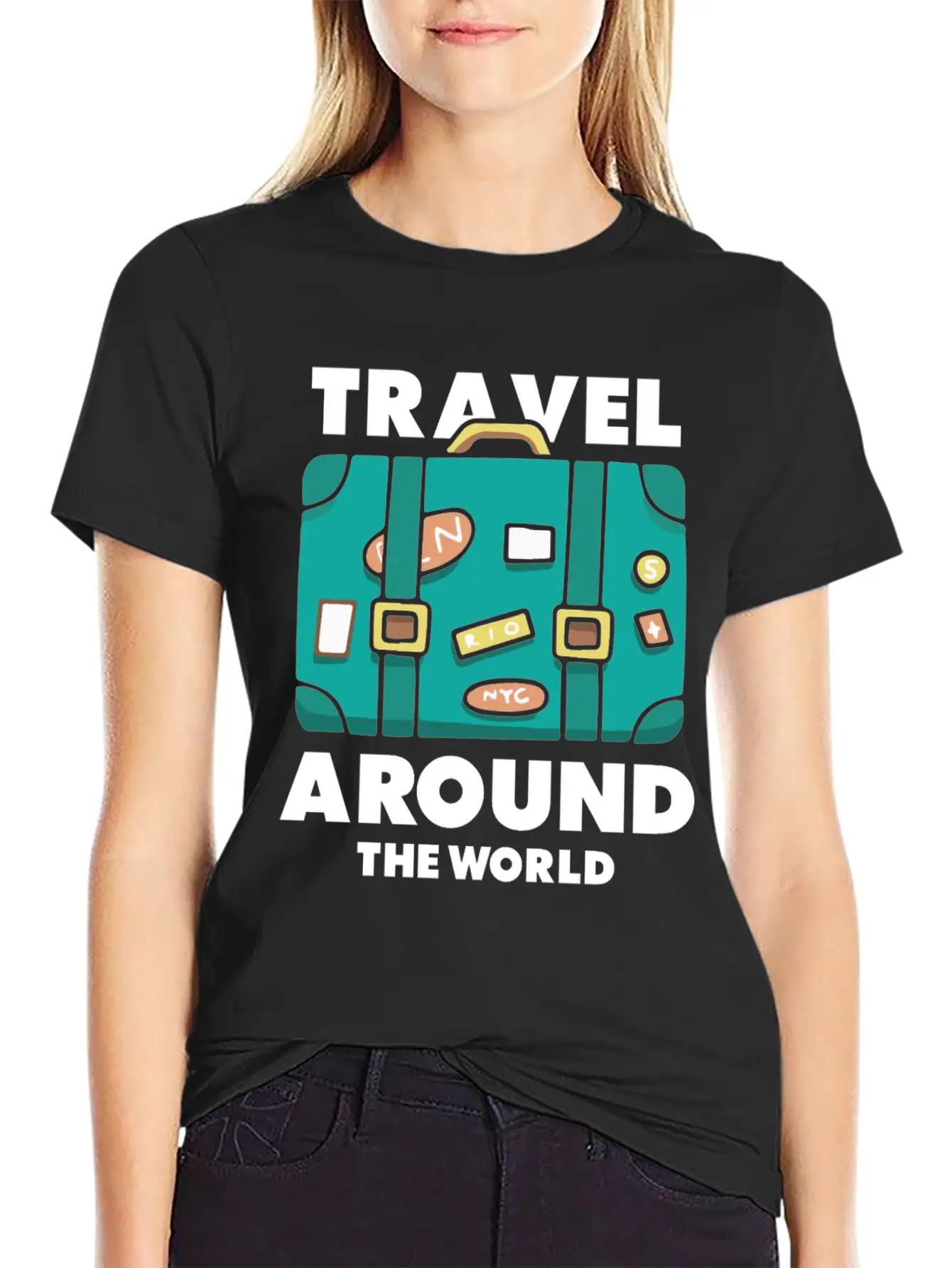 Travel World Traveler Explorer Stylish Everyday T-Shirt – Unisex Basic Cotton Tee