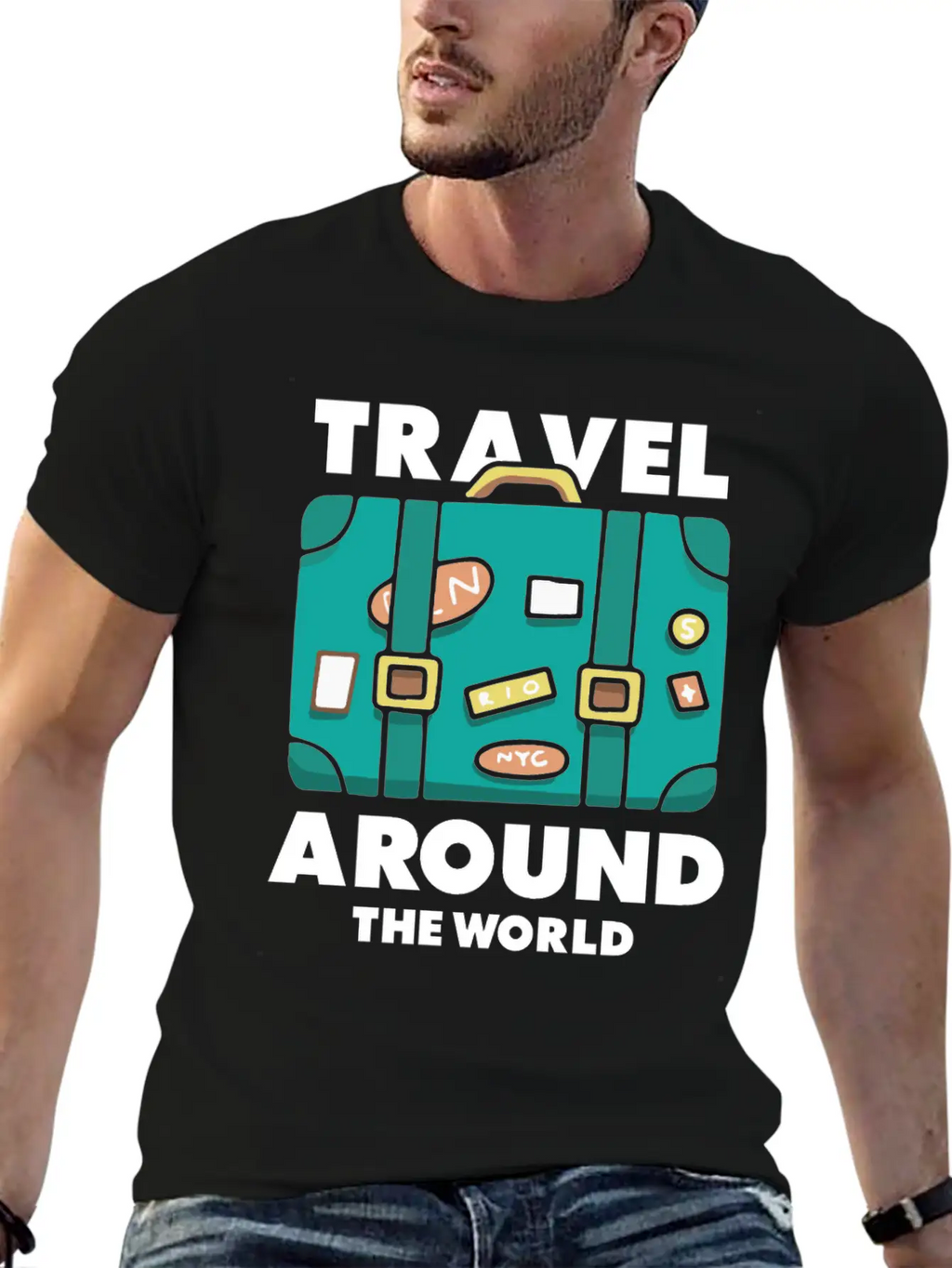 Travel World Traveler Explorer Stylish Everyday T-Shirt – Unisex Basic Cotton Tee