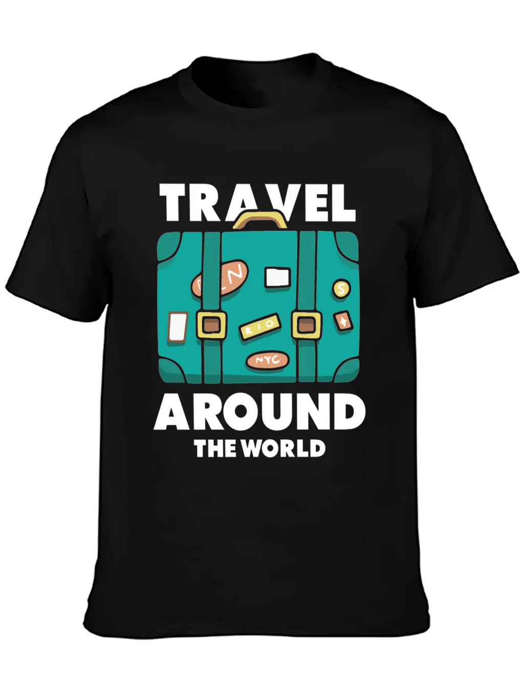 Travel World Traveler Explorer Stylish Everyday T-Shirt – Unisex Basic Cotton Tee