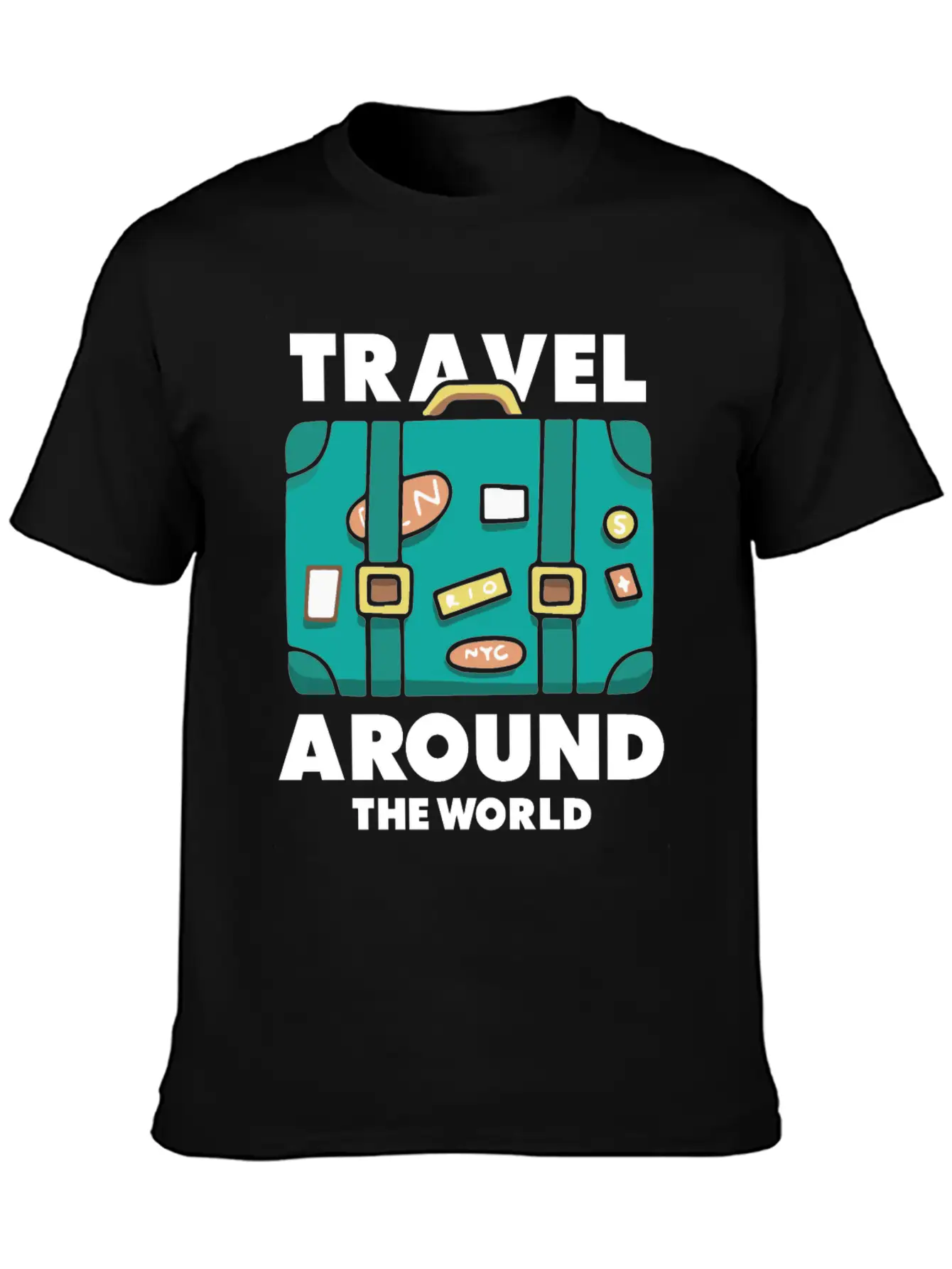 Travel World Traveler Explorer Stylish Everyday T-Shirt – Unisex Basic Cotton Tee