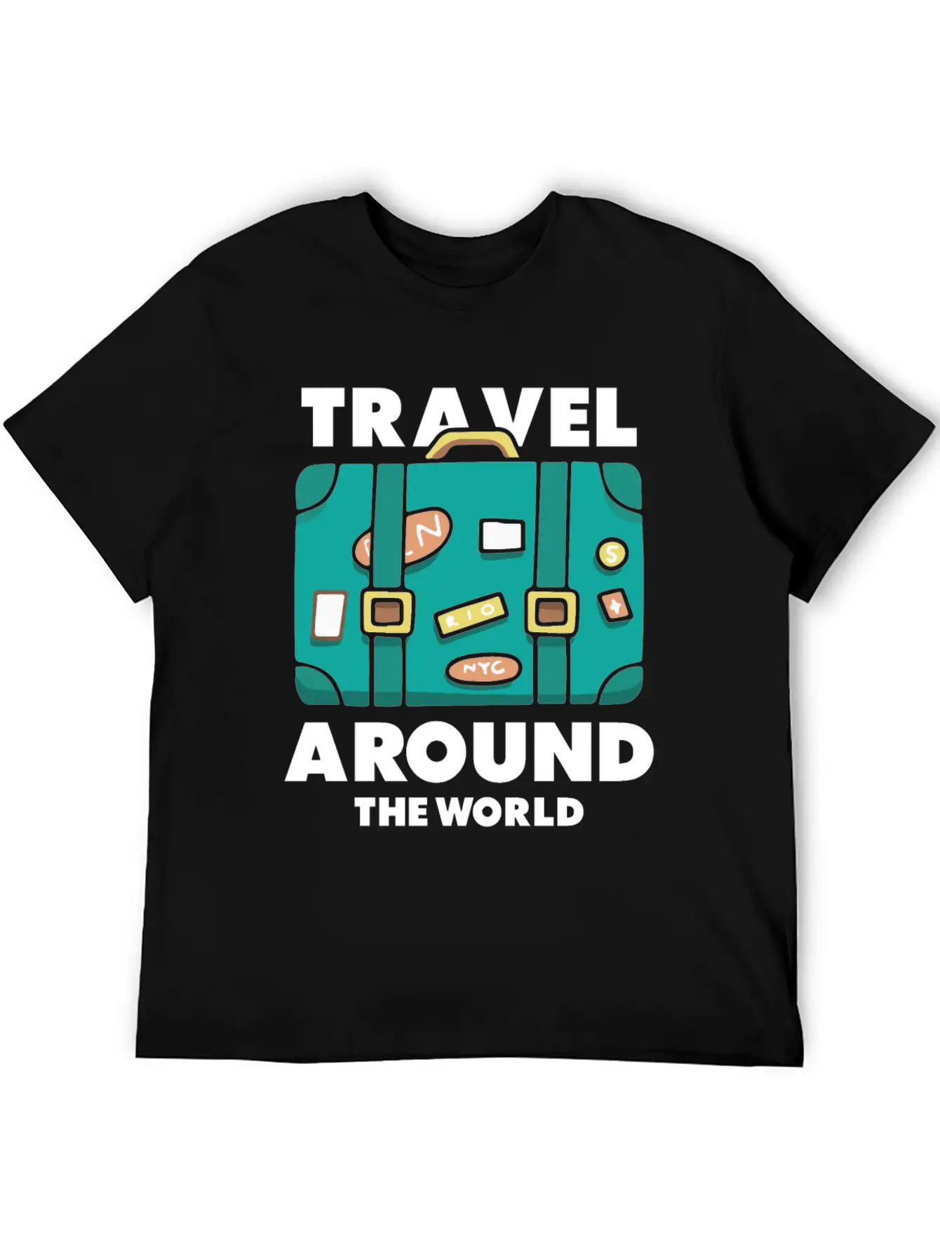 Travel World Traveler Explorer Stylish Everyday T-Shirt – Unisex Basic Cotton Tee