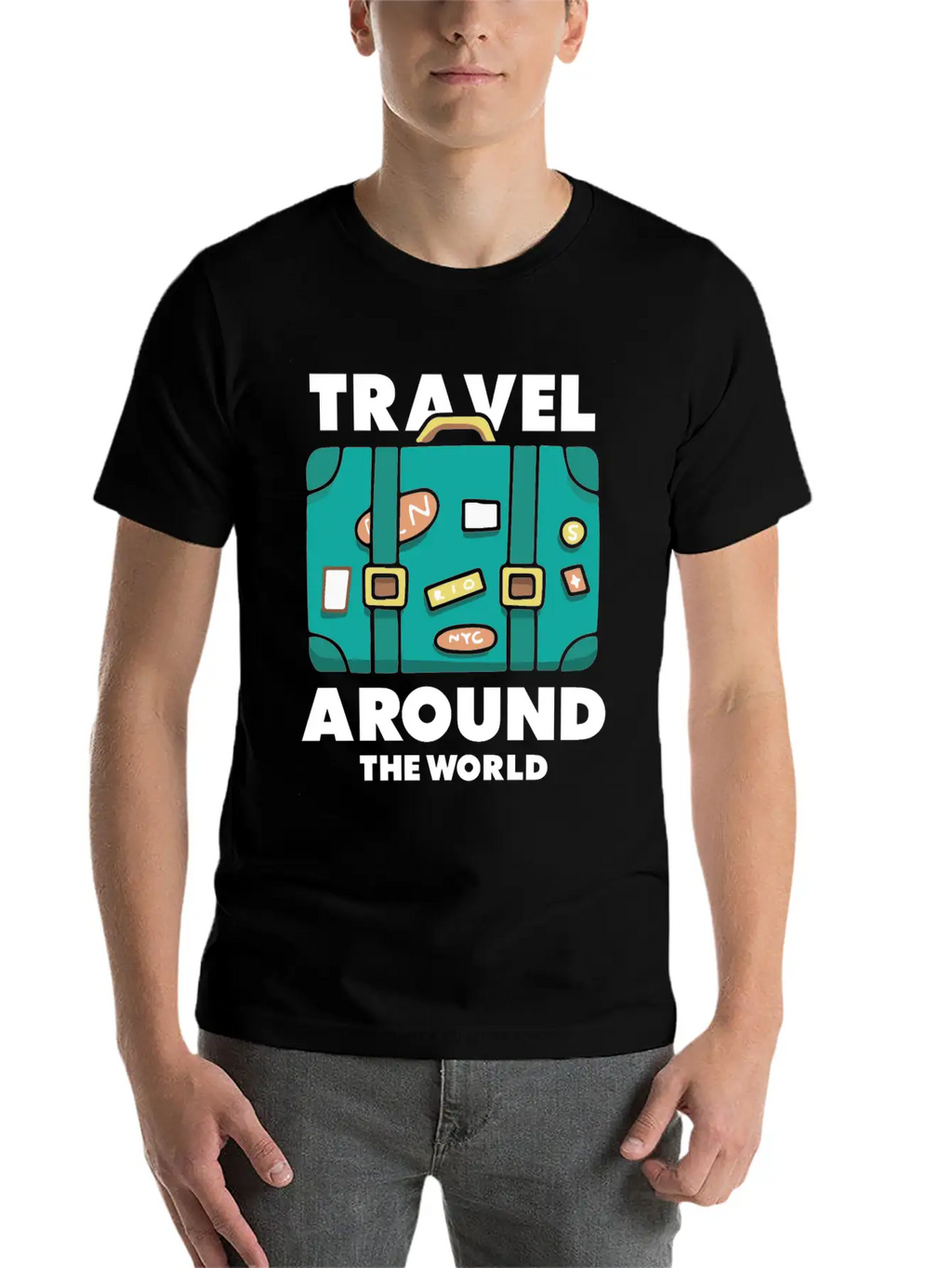 Travel World Traveler Explorer Stylish Everyday T-Shirt – Unisex Basic Cotton Tee