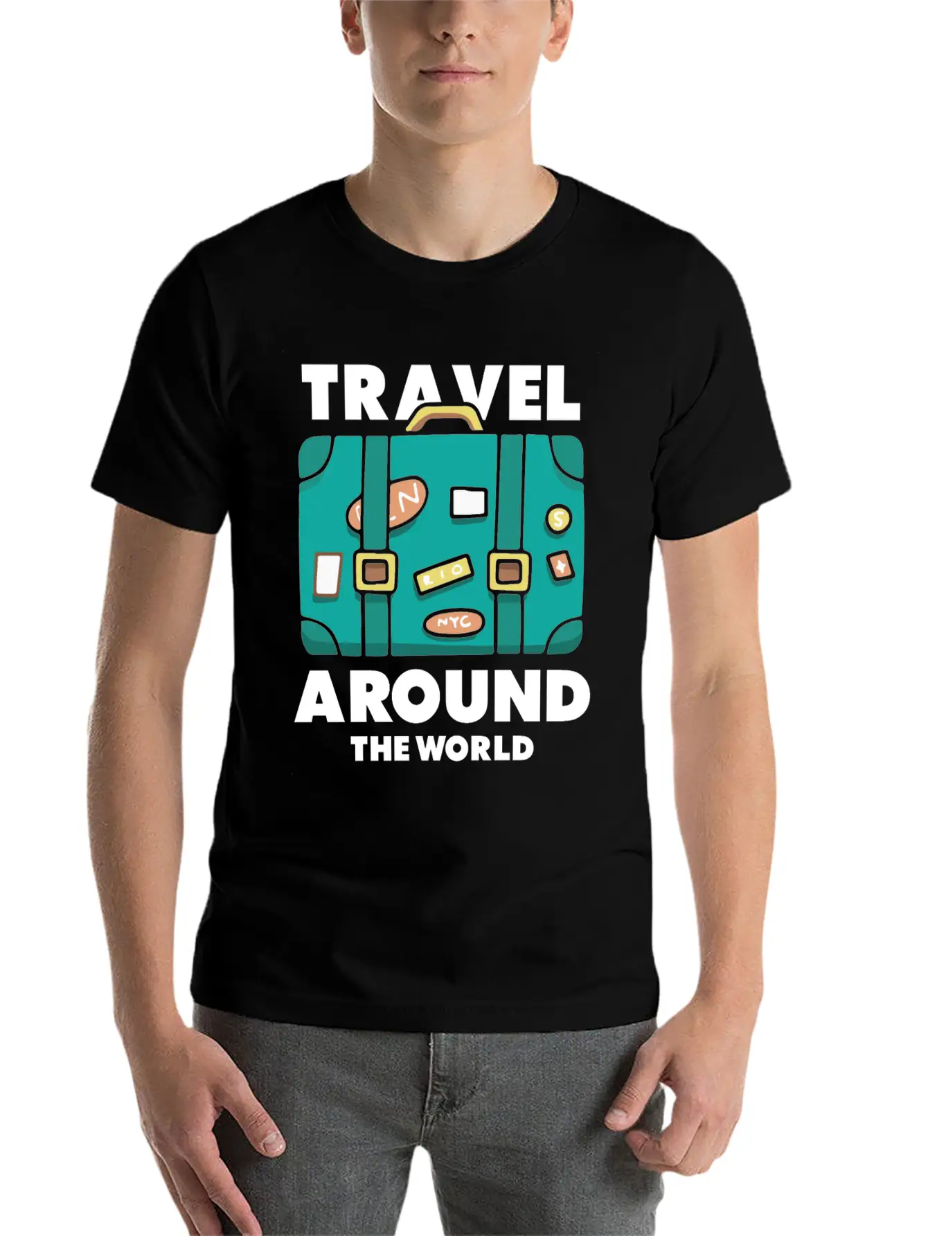 Travel World Traveler Explorer Stylish Everyday T-Shirt – Unisex Basic Cotton Tee