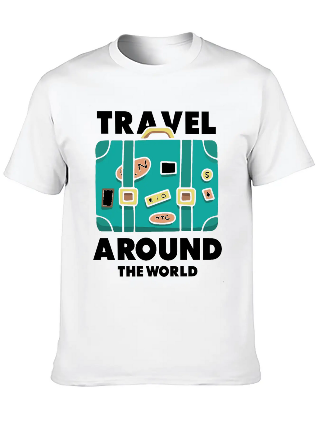 Travel World Traveler Explorer Stylish Everyday T-Shirt – Unisex Basic Cotton Tee