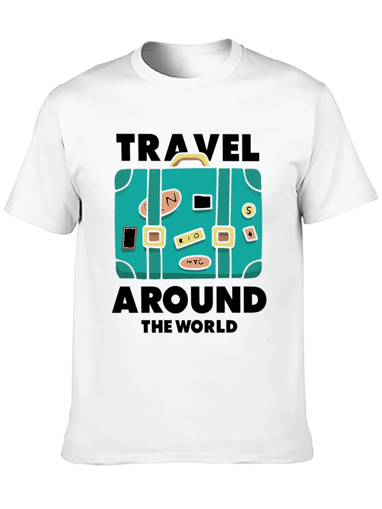 Travel World Traveler Explorer Stylish Everyday T-Shirt – Unisex Basic Cotton Tee