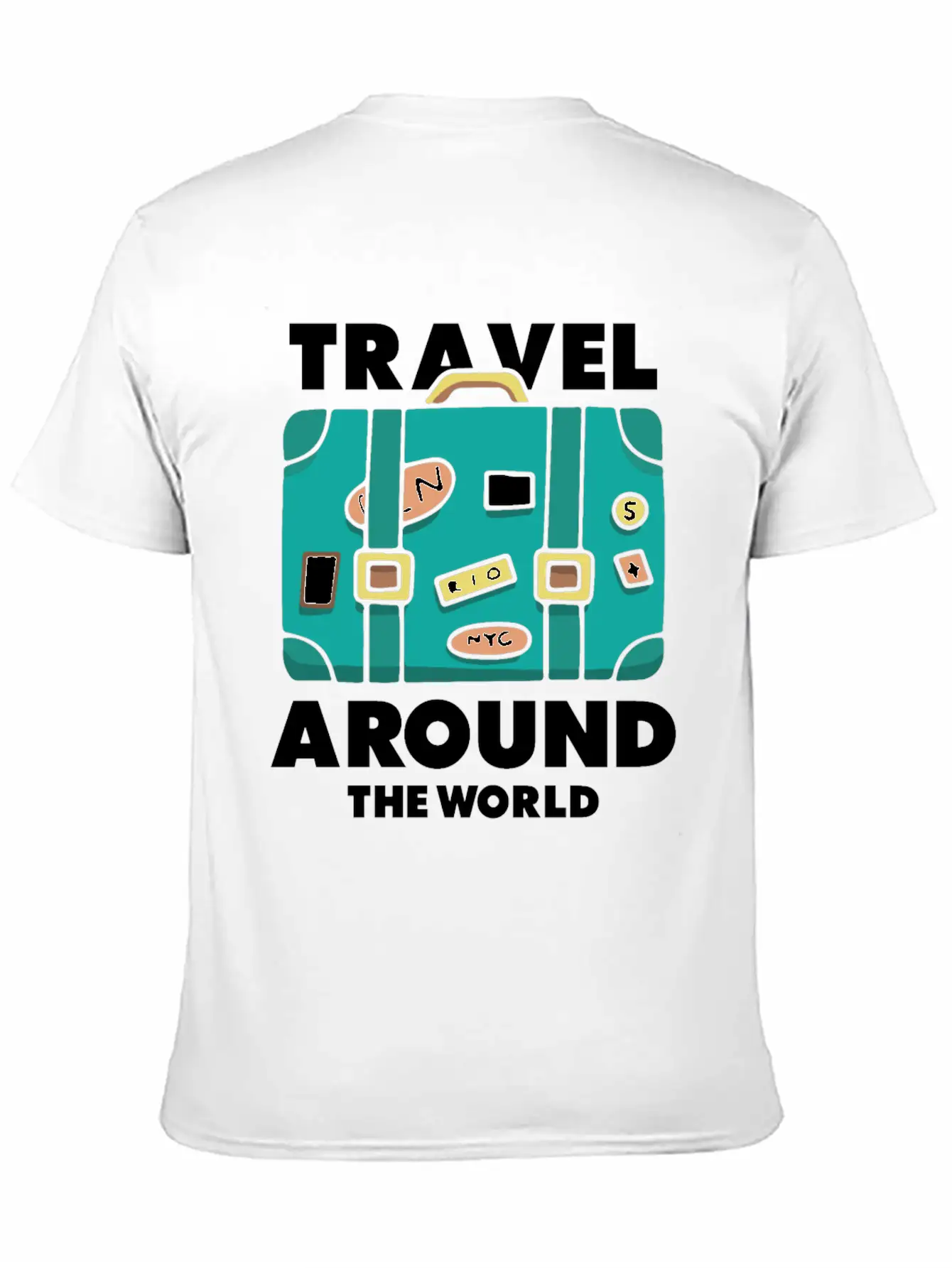 Travel World Traveler Explorer Stylish Everyday T-Shirt – Unisex Basic Cotton Tee