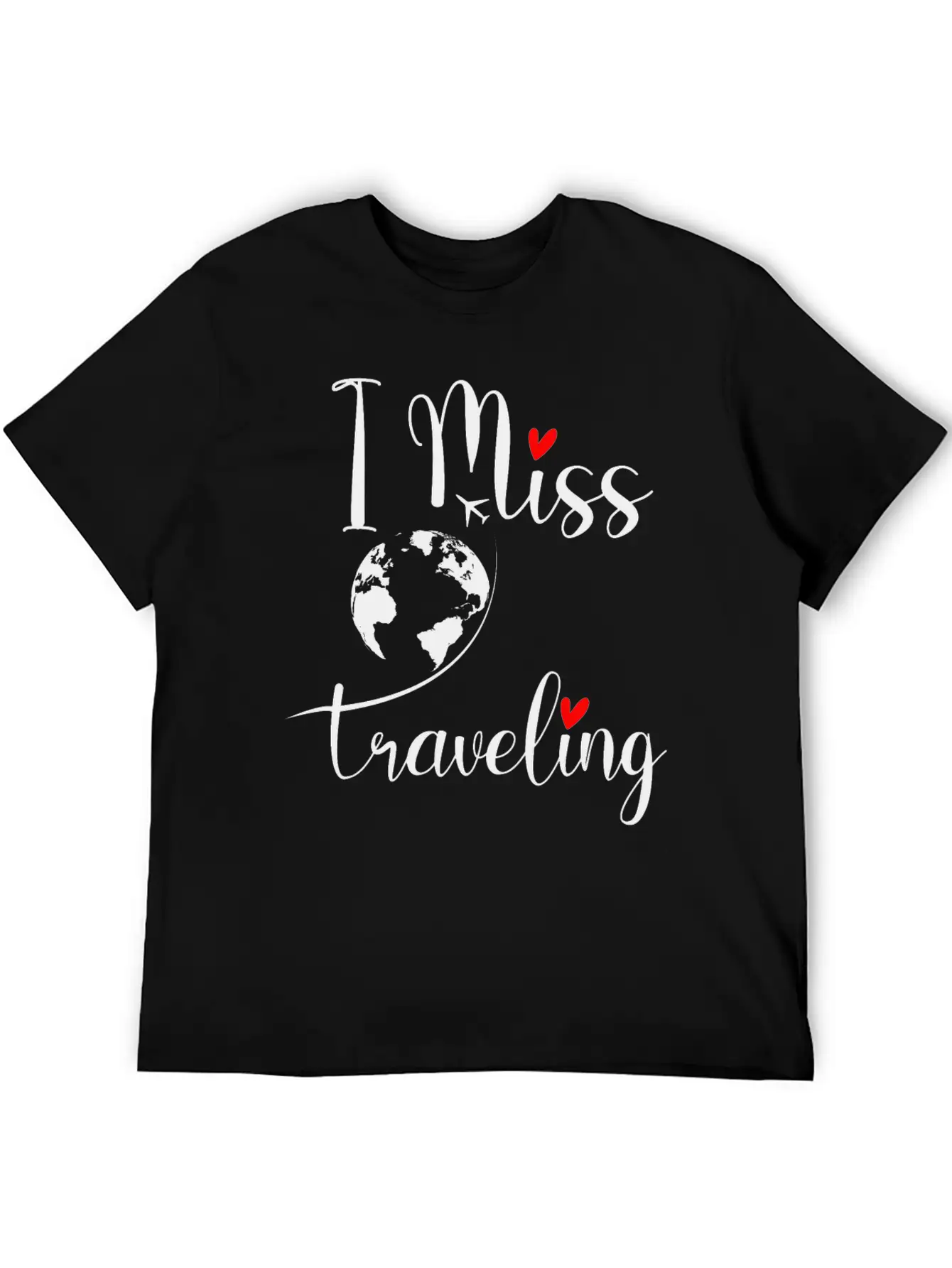 Traveler I Miss Travelling Travel Bug Funny Gift Basic Graphic T-Shirt – Daily Comfort In Soft Cotton