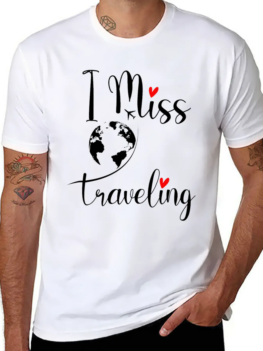 Traveler I Miss Travelling Travel Bug Funny Gift Basic Graphic T-Shirt – Daily Comfort In Soft Cotton