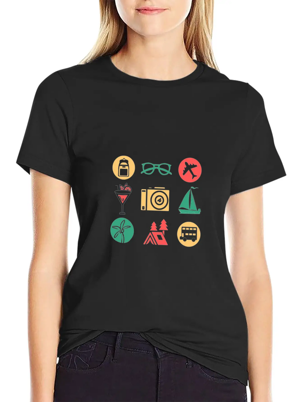 Travel/Vacation Breathable Soft Cotton T-Shirt – Timeless Casual Look