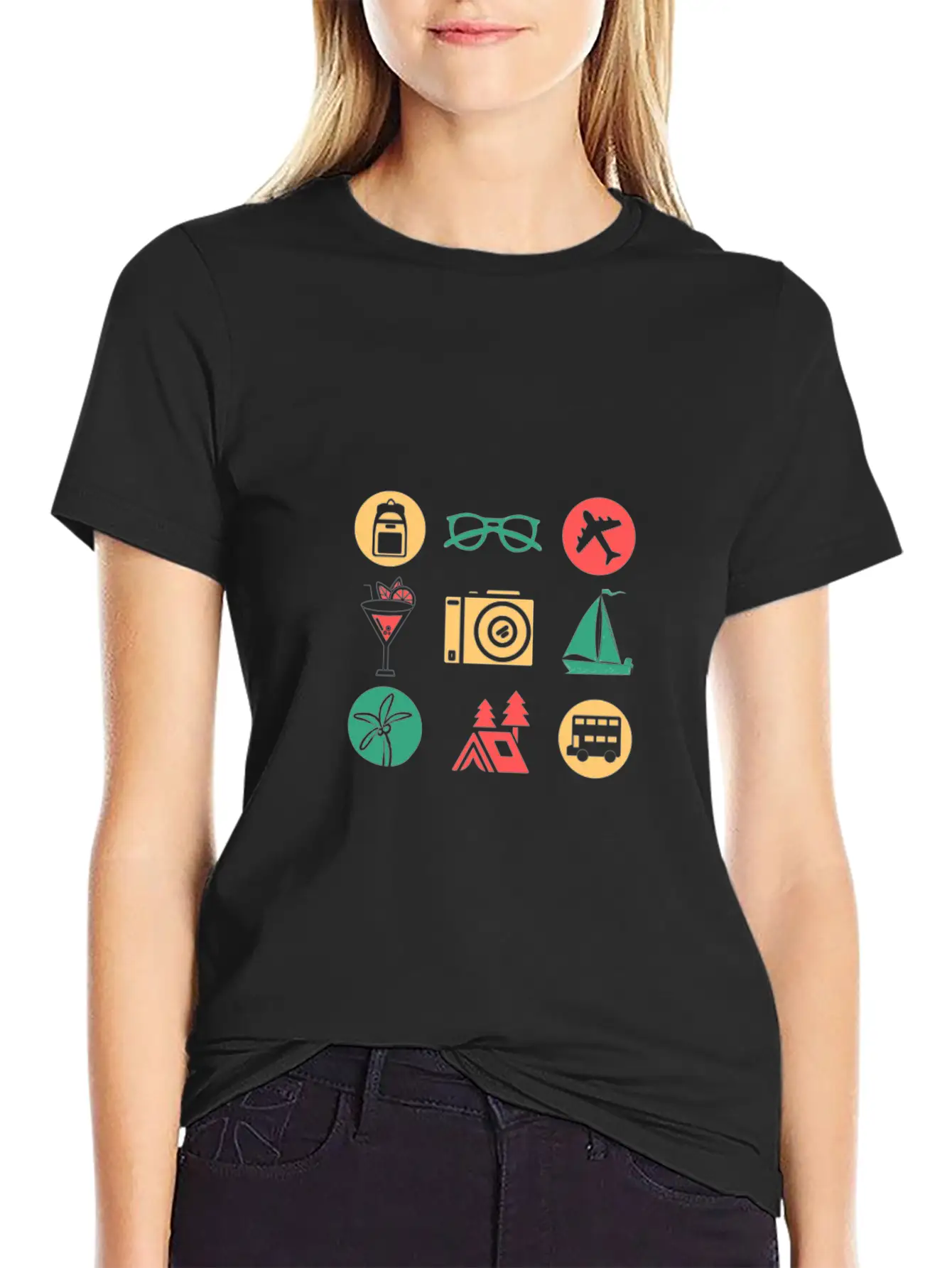Travel/Vacation Breathable Soft Cotton T-Shirt – Timeless Casual Look