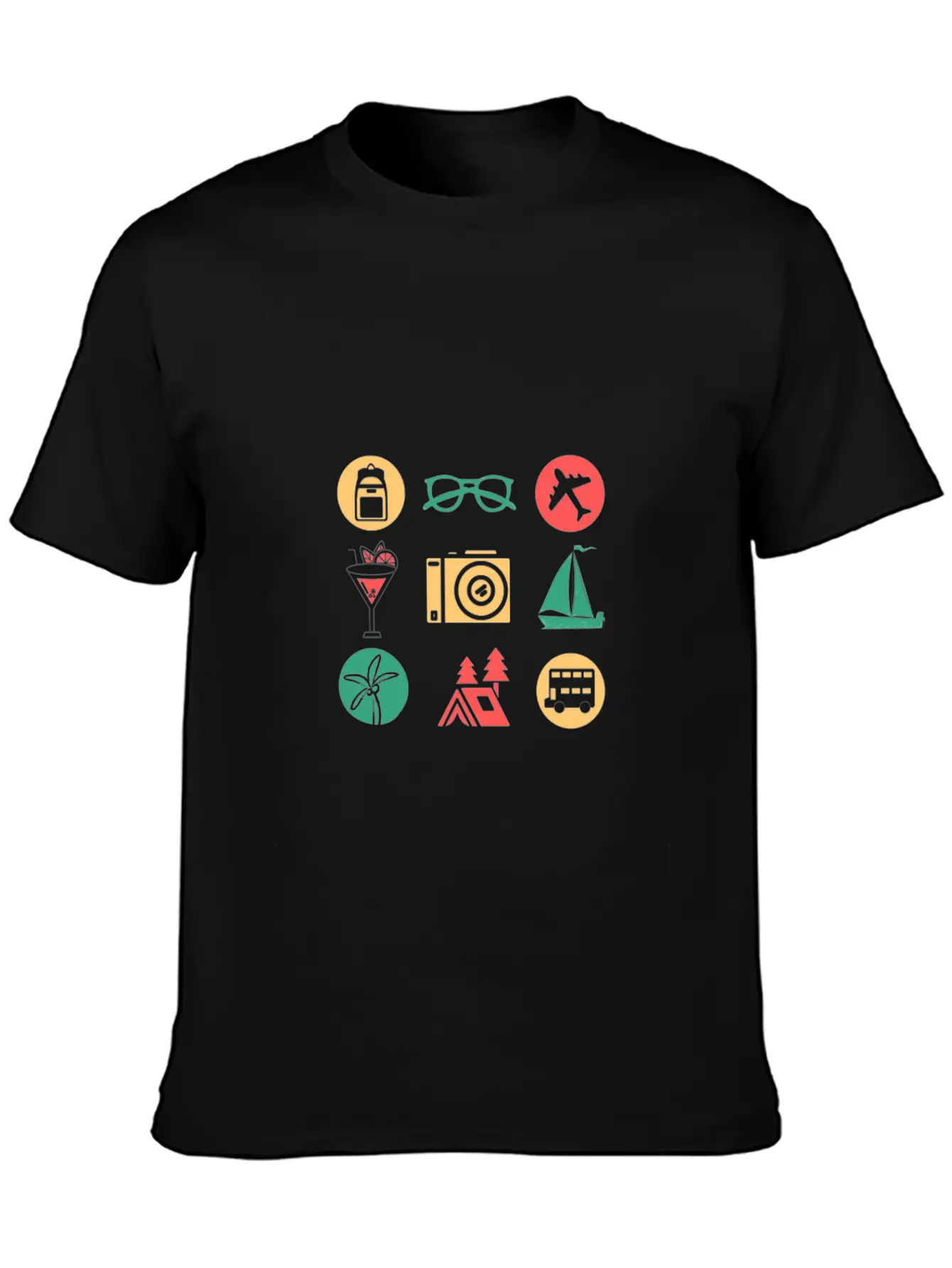 Travel/Vacation Breathable Soft Cotton T-Shirt – Timeless Casual Look