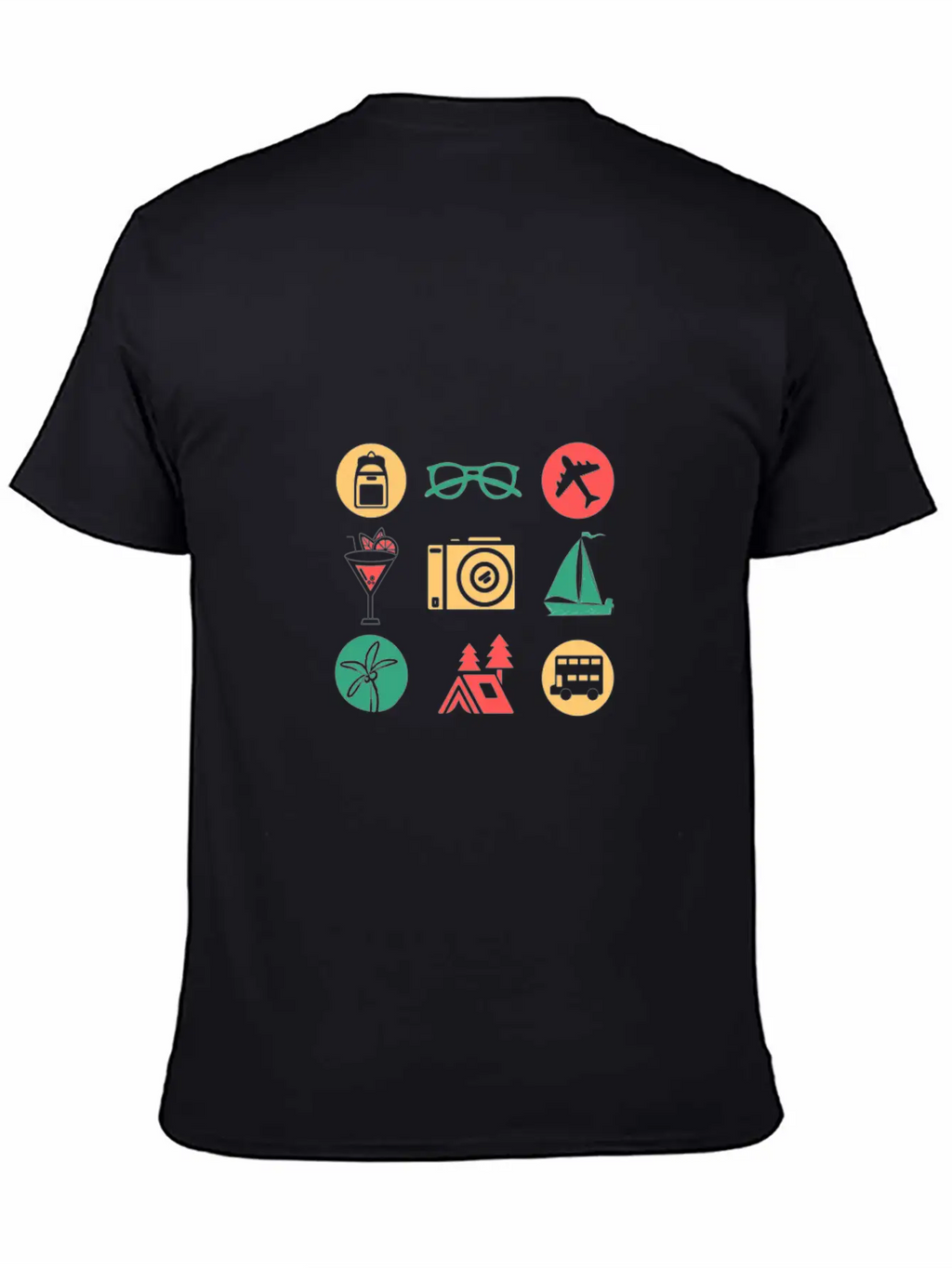 Travel/Vacation Breathable Soft Cotton T-Shirt – Timeless Casual Look