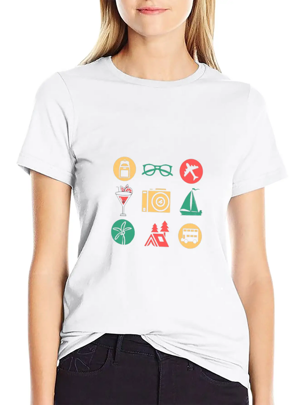 Travel/Vacation Breathable Soft Cotton T-Shirt – Timeless Casual Look