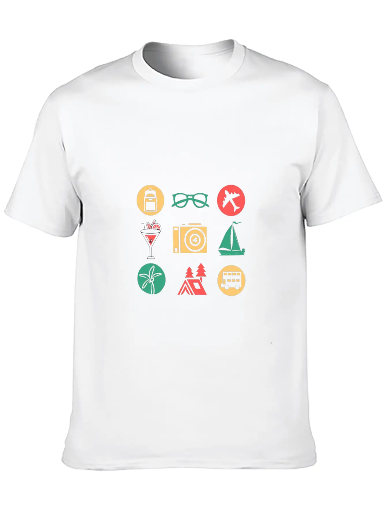 Travel/Vacation Breathable Soft Cotton T-Shirt – Timeless Casual Look