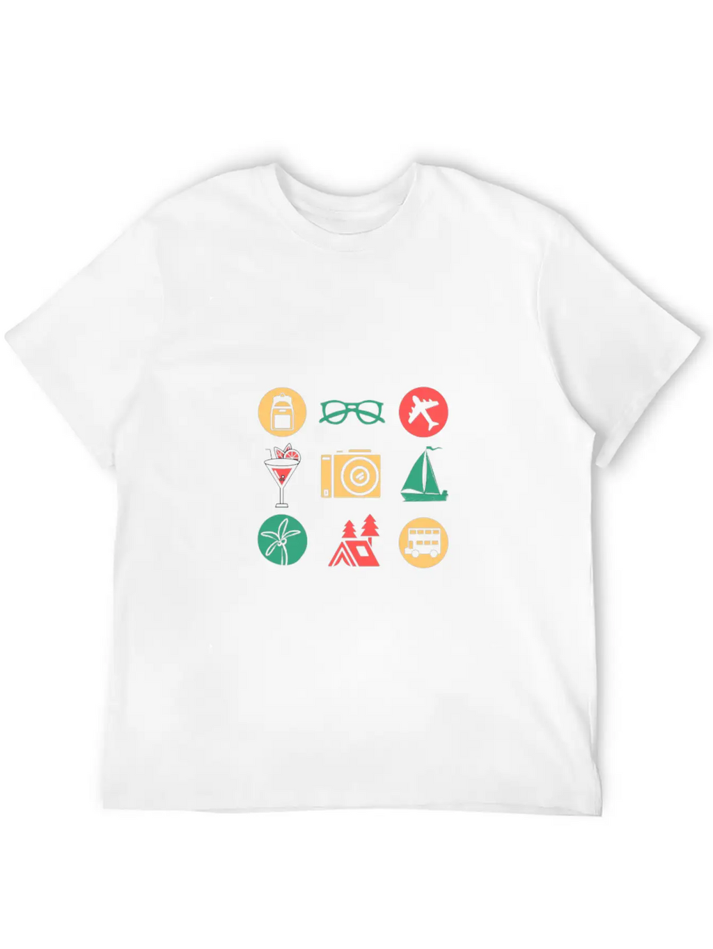 Travel/Vacation Breathable Soft Cotton T-Shirt – Timeless Casual Look